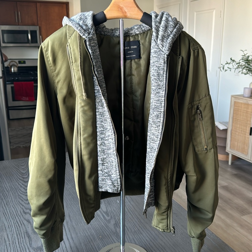 Love Tree Bomber Jacket in US Womens Medium!